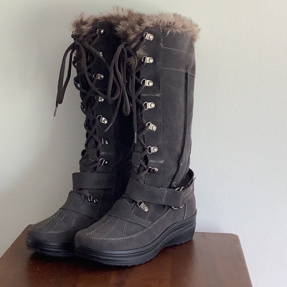 GLOBALWIN Women's Mid Calf Warm Winter Fashion Boots size 8.5 - Picture 1 of 9